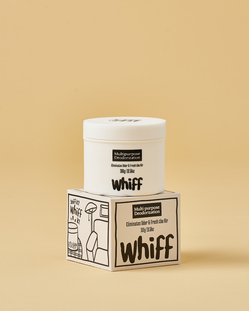 [공식몰] WHIFF 위프 탈취제 화장실 집안 방 홀애비 실내 악취 냄새 제거 편백 오일 함유 300g, 2개