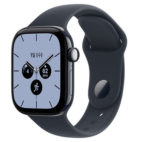 Apple 2026 애플워치 시리즈 12 42mm GPS 알루미늄 블랙 스포츠 밴드 S/M